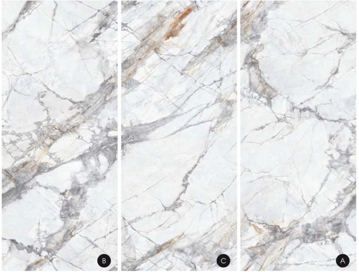 לוח HD צבע לבן משולב אפור ונגיעות בגווני אדמה